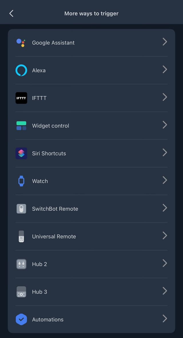 Naming the Siri shortcut for Switchbot scene
